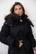 Warm winter down jacket "Dana" black color