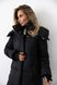 Warm winter down jacket "Dana" black color