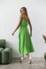 Green wrap dress with straps s