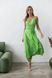 Green wrap dress with straps s