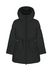 Medium length black down jacket, XS-S