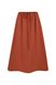 Midi skirt with drawstring, teracot