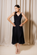 Black wrap dress with straps, L