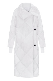 Warm winter down jacket "Sofi", white color