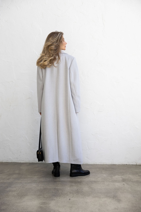 Double-breasted wool coat xxs