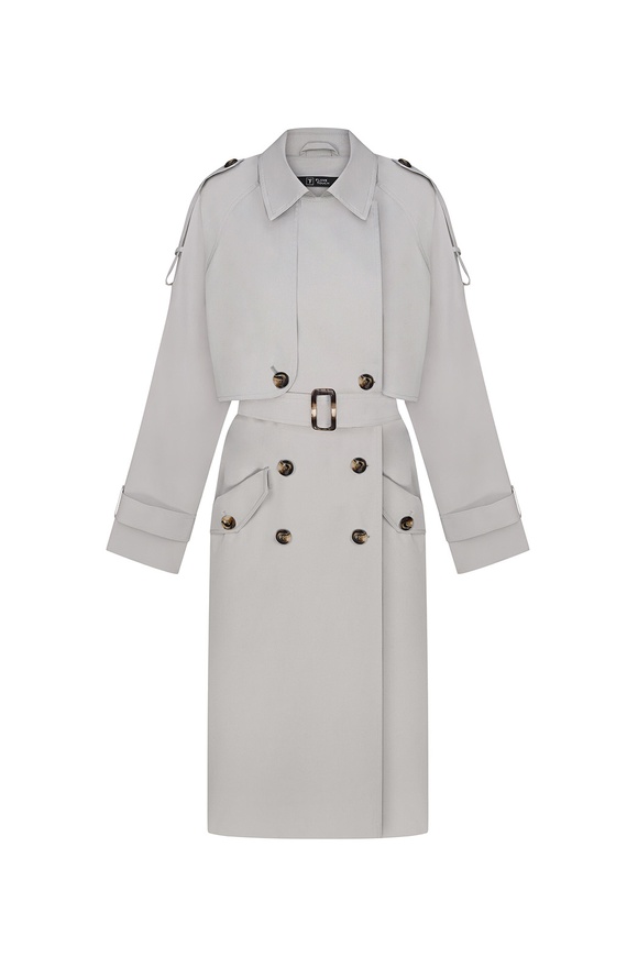 Mint trench coat