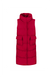 Oversized down jacket "Laura" with a hood, red color