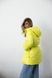 Medium length lemon-yellow down jacket