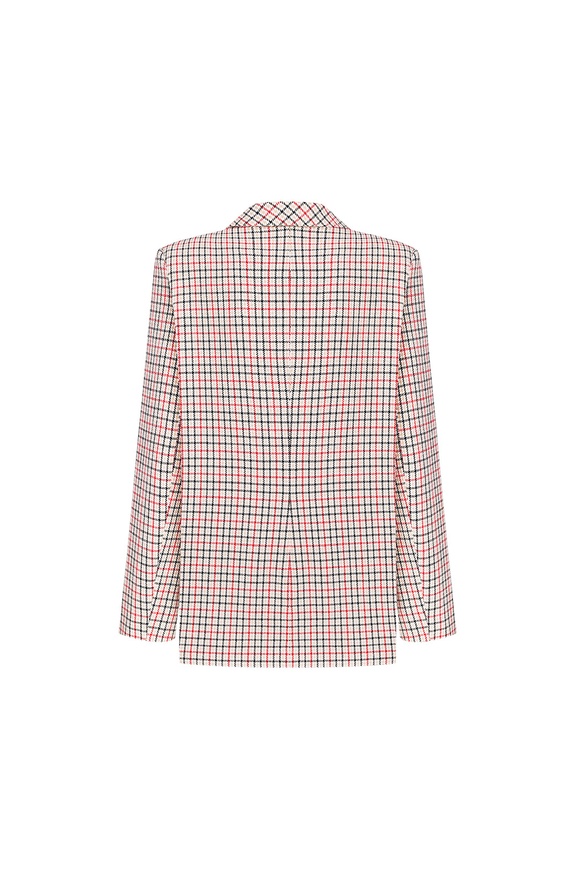 Red check jacket, M