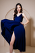 Navy blue wrap dress with straps