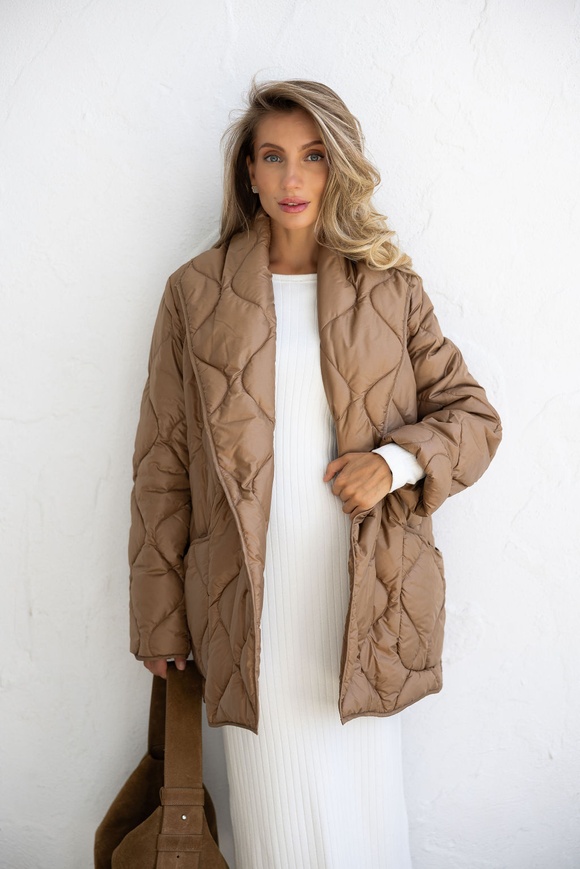 Demi-season jacket, caramel color xss