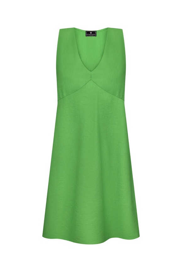 Short green dress xs