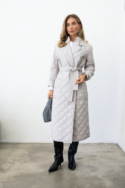 Demi-season coat, sand color xss