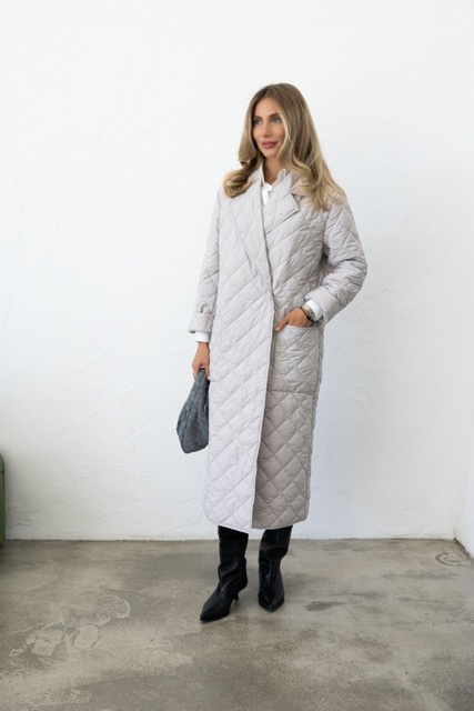 Demi-season coat, sand color ml