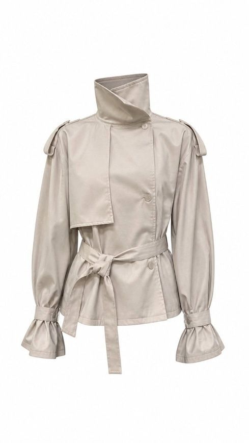 Cropped beige trench, XS-S