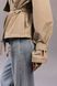 Cropped beige trench, XS-S