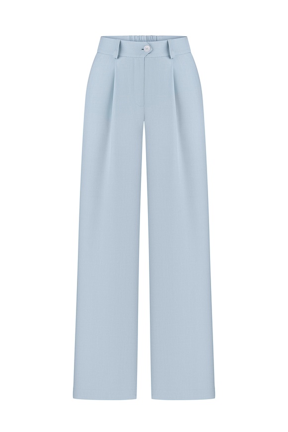 Wide trousers, blue xs