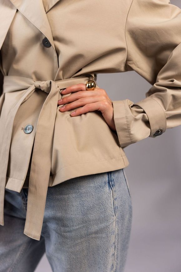 Cropped beige trench, XS-S