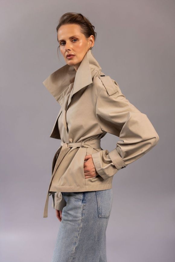 Cropped beige trench, XS-S