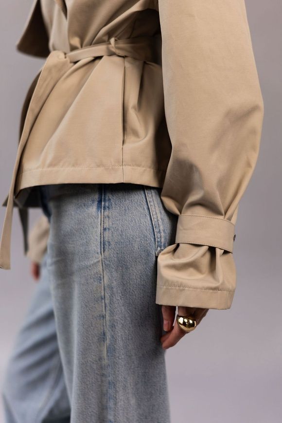 Cropped beige trench, XS-S