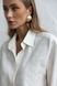 White linen shirt with embroidery m-l