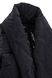 Down jacket "Mia" with shawl collar, black color