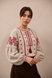 Women's gray embroidered shirt Dahlia, XS-S