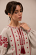 Women's gray embroidered shirt Dahlia, XS-S