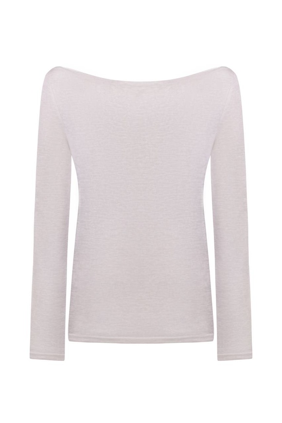 Long sleeve modal, white s