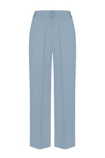 Light-blue linen suit