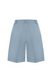 Linen shorts, light blue color