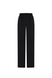 Palazzo trousers, black, silk "vegan"